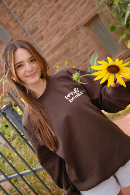 all you need is love & books crewneck