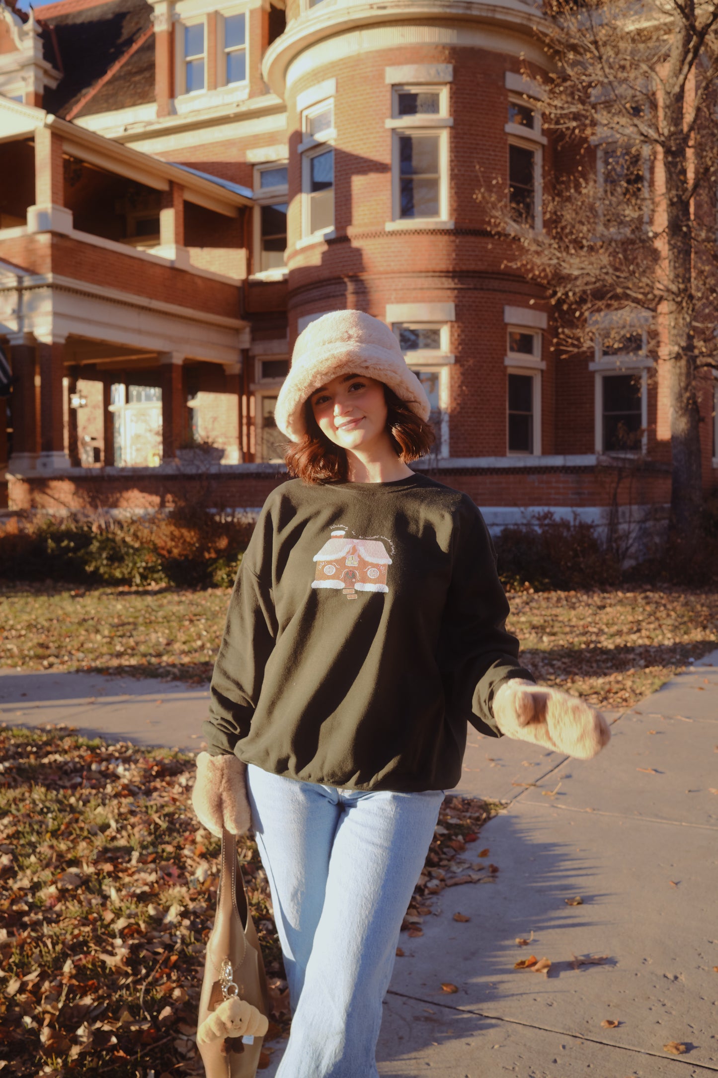 gingerbread house crewneck